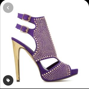 COPY - Scene-  Sarina Peep-toe Dressy Purple SZ 8…